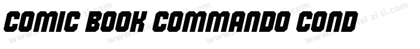 Comic Book Commando Cond字体转换